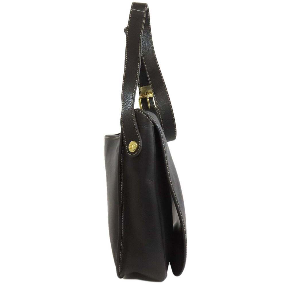 CHRISTIAN DIOR Black Leather Shoulder Bag - Picture 3 of 11